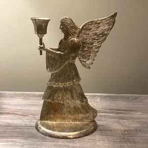 I.S. Co Christmas angel candle holder
